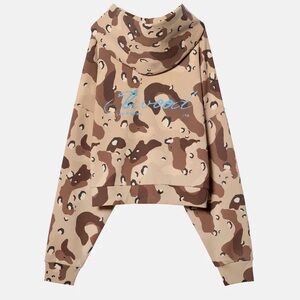 ELWOOD mens cotton Rectangle Hoodie - Desert Camo size Large NWT